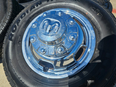 17" Dodge Ram 3500 Dually Laramie 8x200 wheels rims 2703 2704 OEM 2024 2025 NEW Texas Truck Tire