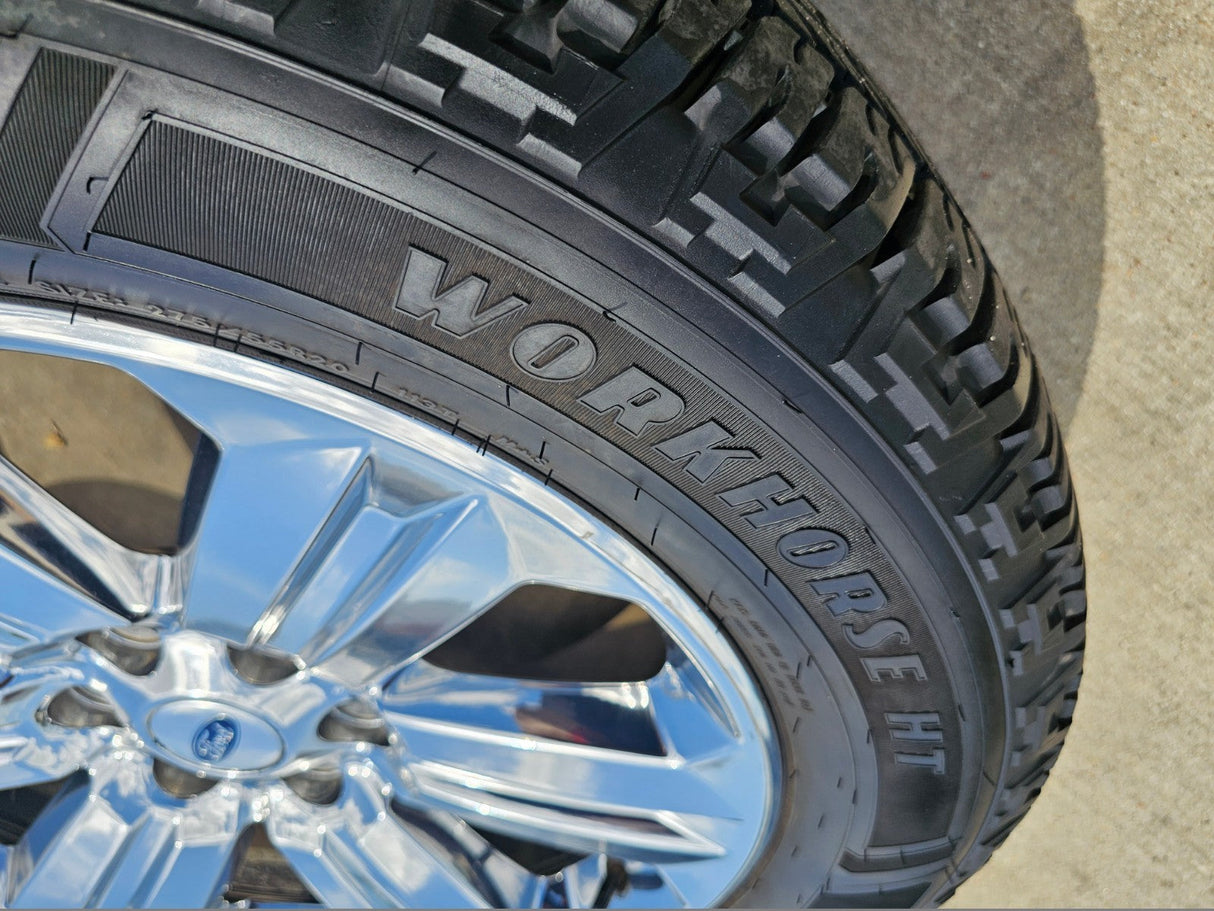 20" Ford F-150 Expedition OEM Lariat rims wheels 10171 tires CHROME NICE SET Texas Truck Tire