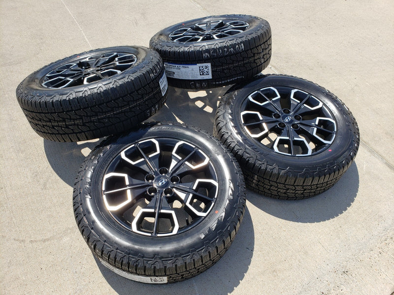 18" Hyundai Santa Cruz OEM wheels rims 95231 180411 Black 2024 2025 2026 A/T NEW Texas Truck Tire