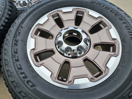 20" Ford F-250 F-350 OEM 10487 KING RANCH tan wheels rims 2024 2025 2026 NEW Texas Truck Tire
