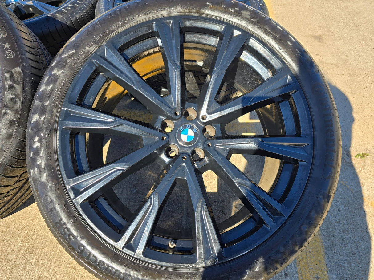 22" BMW X5 X6 X7 OEM 86534 86539 Series wheels rims tires CONTINENTAL Texas Truck Tire
