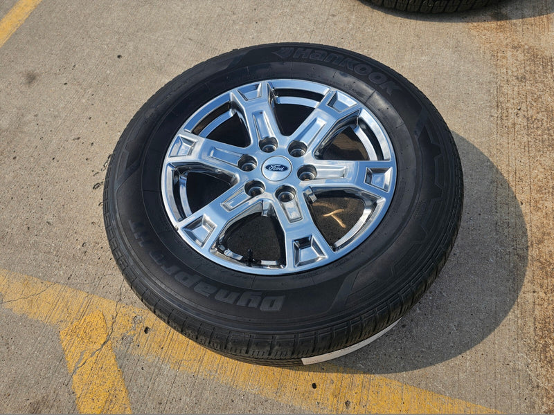18" Ford F-150 Expedition OEM chrome rim wheel tire 10343 spare 2024 2025 2026 Texas Truck Tire