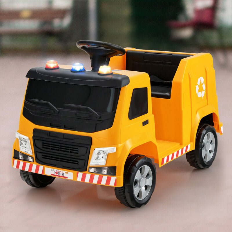 Interactive 12V Electric Recycling Garbage Truck Toy with Remote Control and Accessories