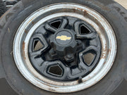 14" Chevy C1500 Blazer Old School Chevy wheels rims GMC tires 5x120 5x4.75 Texas Truck Tire
