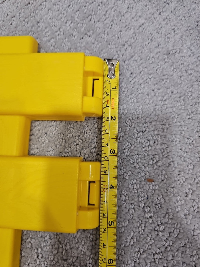 Kids' Yellow Ride-On Tractor Wagon Trailer with Side Gate Section