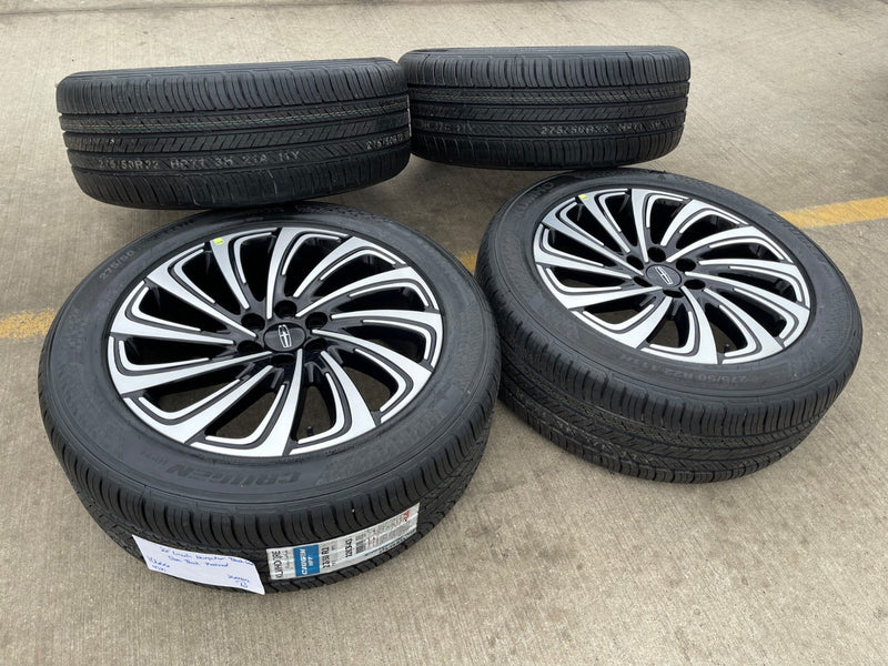 22" Lincoln Navigator OEM 10666 rims wheels BLACK LABEL 2025 2026 KUHMO NEW Texas Truck Tire