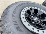 17" Ford F-150 Raptor OEM BEADLOCK rims wheels 10459 95210 BFG KO2 37" tires NEW Texas Truck Tire