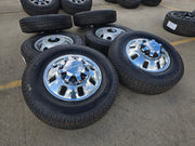 18" GMC Sierra 3500 DENALI Dually rims wheels OEM 8x210 2025 2026 MICHELIN NEW Texas Truck Tire