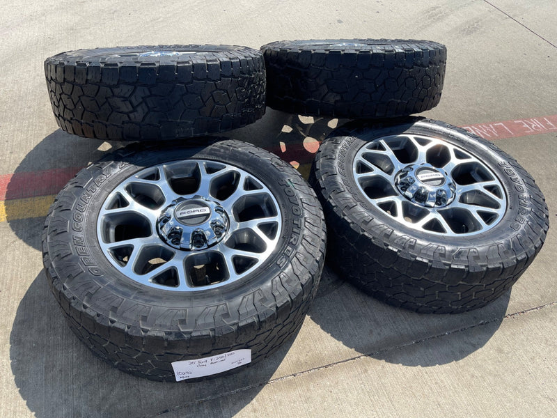 20" Ford F-250 F-350 OEM Lariat wheels rims 10292 10293 tires TOYO A/T Texas Truck Tire