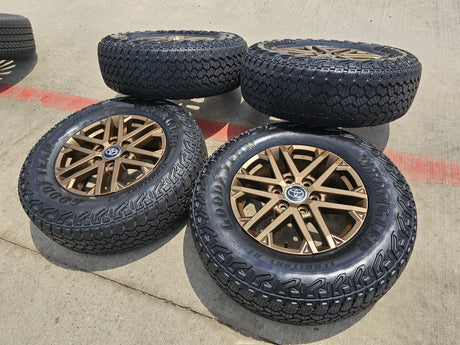 18" Toyota Tundra TRD OEM wheels rims 75281 Sequoia LX600 2024 2025 2026 NEW Texas Truck Tire