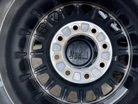 18" AEV SALTA GMC Sierra AT4X Chevy Trail Boss 2500 OEM wheels rims GOODYEAR 35" Texas Truck Tire