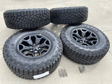 18" Dodge Ram 1500 TRX RHO Black OEM 66002 wheels rims TERRITORY A/T 35" NEW Texas Truck Tire