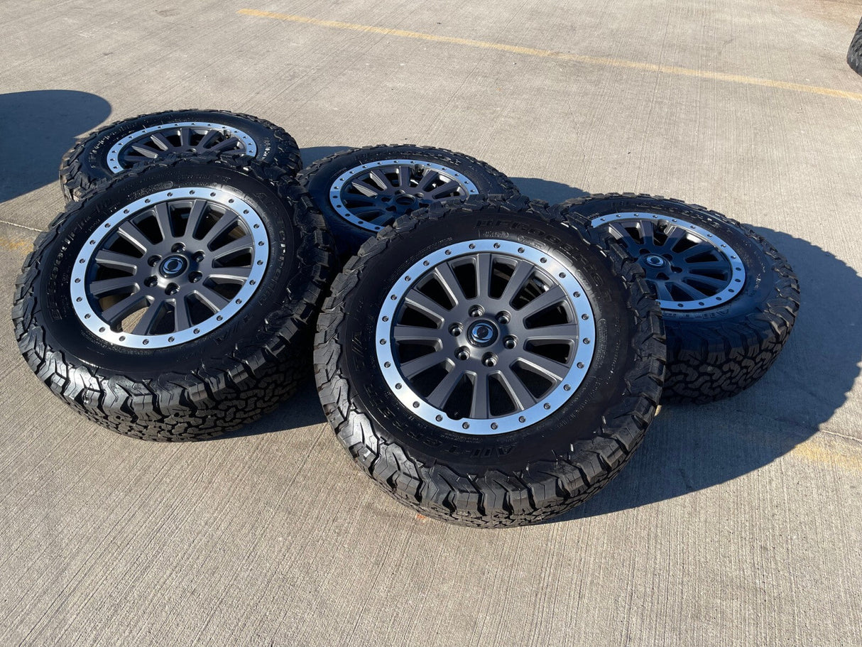(4) 18" INEOS Grenadier OEM wheels rims beadlock 2023 2024 2025 2026 NEW BFG Texas Truck Tire
