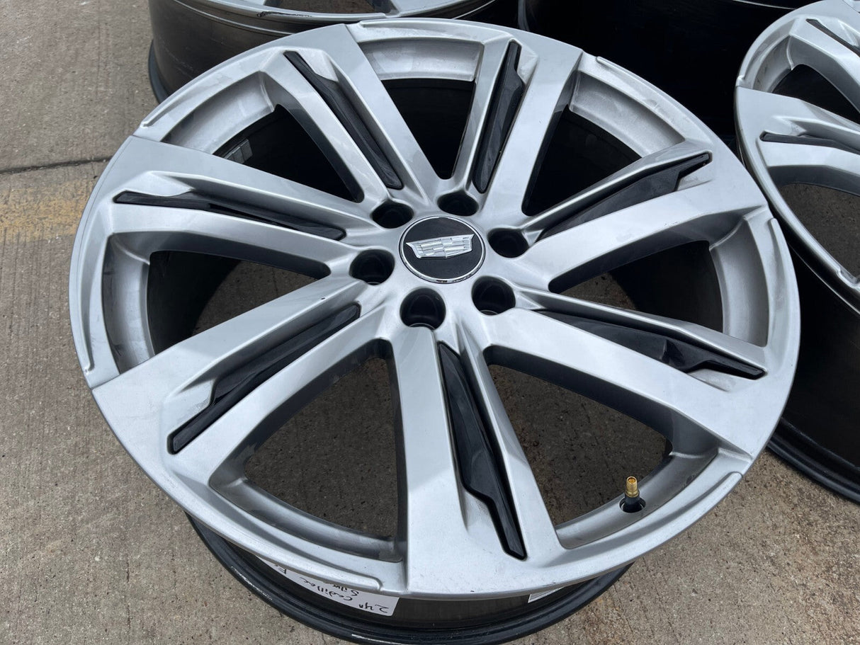 24" Cadillac Escalade V Platinum OEM wheels rims 2022 2023 2024 2025 2026 Texas Truck Tire