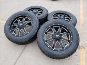 20x9 Fuel Jeep Maverick Wrangler Gladitor wheels rims 33" tires 5x127 5x112 Texas Truck Tire