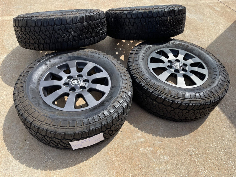 18" Toyota Land Cruiser OEM wheels rims 95952 Tundra Sequoia FIRESTONE X/T Texas Truck Tire
