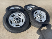 17" Chevy Silverado GMC Sierra 2500 OEM 8095 wheels rims FIRESTONE TRANSFORCE AT Texas Truck Tire