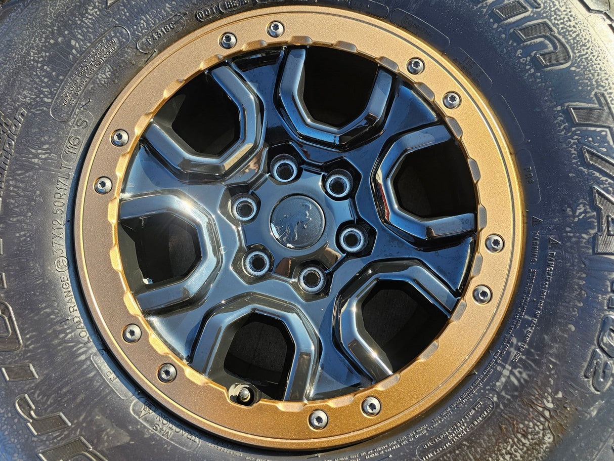 17" Ford Bronco SASQUATCH wheels rims BEADLOCK 10388 Ranger BFG KO2 A/T 37" Texas Truck Tire