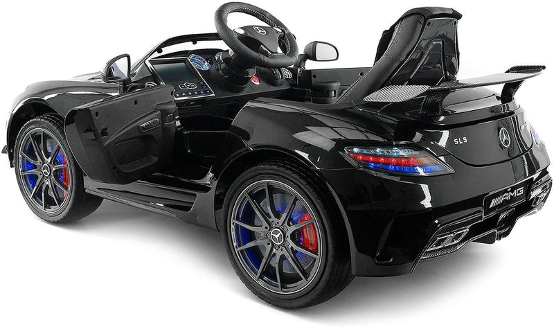 2023 Obsidian SLS AMG Mercedes Benz Car for Children 12V Electric Kids Ride-on Vehicle