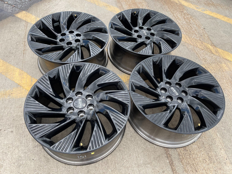 22" Lincoln Navigator OEM 10665 rims wheels BLACK LABEL 2025 2026 2027 NEW Texas Truck Tire