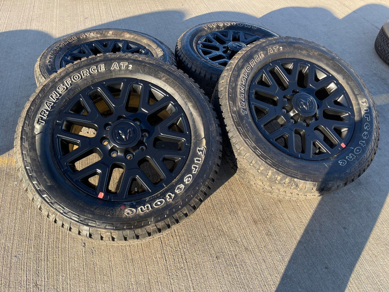 20" Dodge Ram 2500 3500 LARAMIE OEM 51649 wheels rims A/T2 2025 2026 Texas Truck Tire