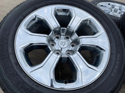 20" Dodge Ram 1500 OEM Laramie CHROME 2679 wheels rims 2022 2023 2024 2025 2026 Texas Truck Tire
