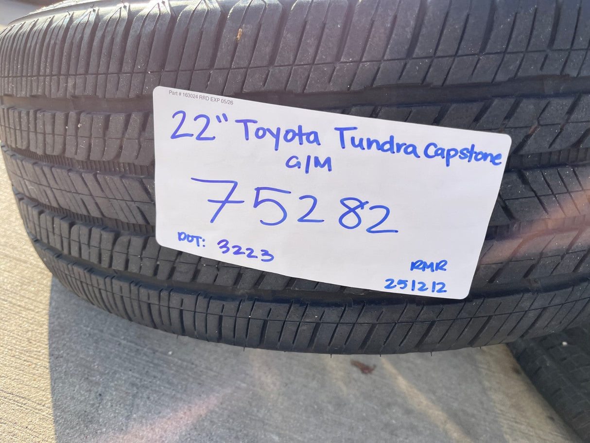 22" Toyota Tundra Sequoia OEM wheels rims 75282 Land Cruiser GX550 CAPSTONE Texas Truck Tire