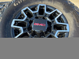 18" GMC Sierra AT4X Chevy Trail Boss 2500 OEM 14136 wheels rims GOODYEAR 35" Texas Truck Tire