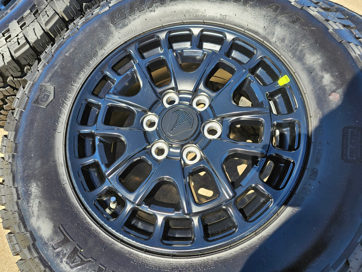 18" Toyota Tundra TSS T FORCE TRD OEM black wheels rims Sequoia GENERAL A/TX Texas Truck Tire