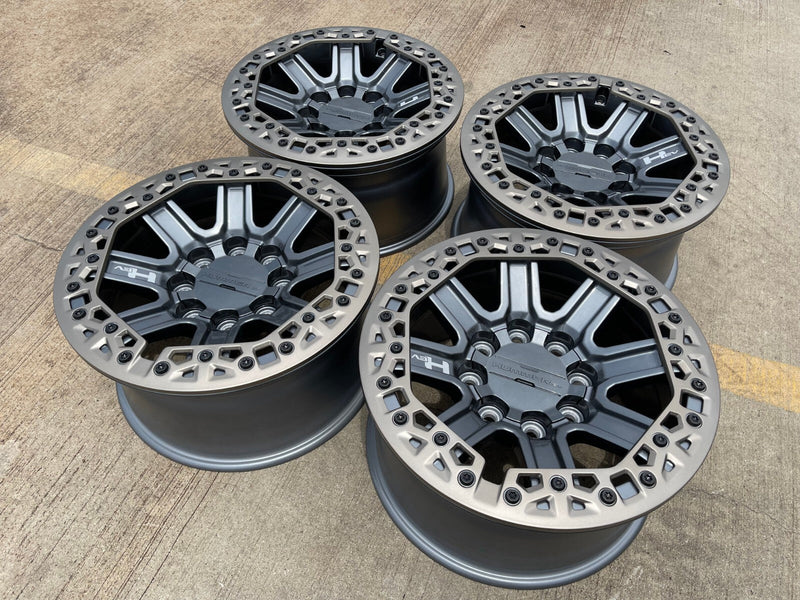 18" Hummer Grazen beadlock EV HEV 2500 OEM wheels rims 2023 2024 2025 2026 NEW Texas Truck Tire