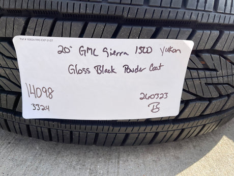 20" GMC Sierra Yukon AT4 Tahoe Silverado 95369 OEM wheels rims CONTINENTAL NEW Texas Truck Tire