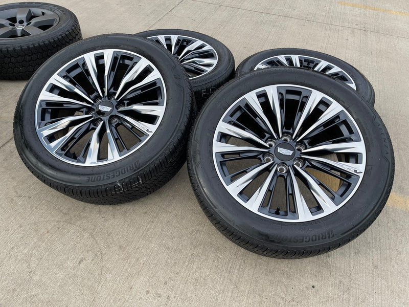 22" Cadillac Escalade V V600 Platinum OEM wheels rims 2023 2024 2025 2026 NEW Texas Truck Tire
