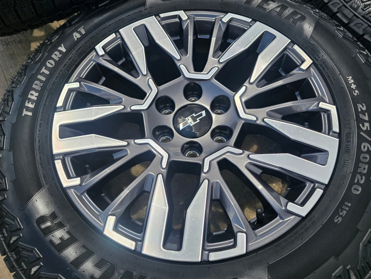20" Chevy Silverado Z71 GMC Sierra Canyon Colorado OEM wheels rims 2025 2026 NEW Texas Truck Tire