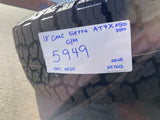 18" GMC Sierra AT4X Chevy Silverado 2500 3500 OEM 5949 wheels rims FALKEN NEW Texas Truck Tire