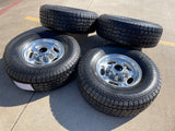16" Ford F-250 F-350 Excursion OEM 3408 polished wheels rims tires Texas Truck Tire