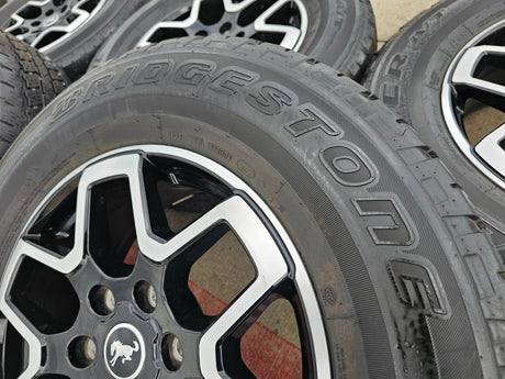 18" Ford Bronco wheels rims black 95213 Ranger tires 2022 2023 2024 2025 2026 Texas Truck Tire