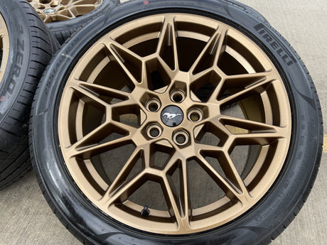 19" Ford Mustang GT Track Pack OEM 10600 10603 Bronze wheels rims 2025 2026 NEW Texas Truck Tire