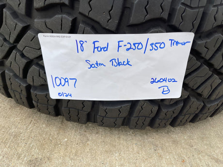 18" Ford F-250 F-350 TREMOR OEM rims wheels 10097 tires GOODYEAR 35" Texas Truck Tire