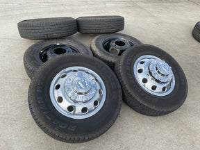 17" Dodge Ram 3500 Dually Laramie 8x200 wheels rims 2701 2702 OEM NEXEN Texas Truck Tire