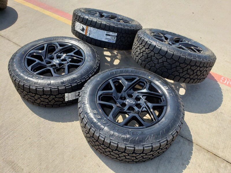 20" GMC Sierra Yukon AT4X Tahoe OEM 95369 wheels rims 2023 2024 2025 NEW Texas Truck Tire