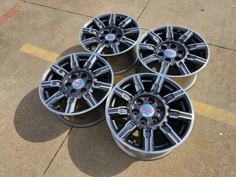 18" GMC Sierra AT4X Chevy Silverado OEM 14131 wheels rims 2024 2025 2026 Texas Truck Tire