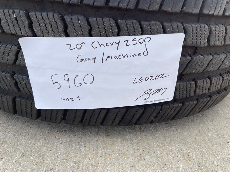 20" Chevy Silverado GMC Sierra AT4 2500 3500 OEM 5960 5947 wheels rims MICHELIN Texas Truck Tire