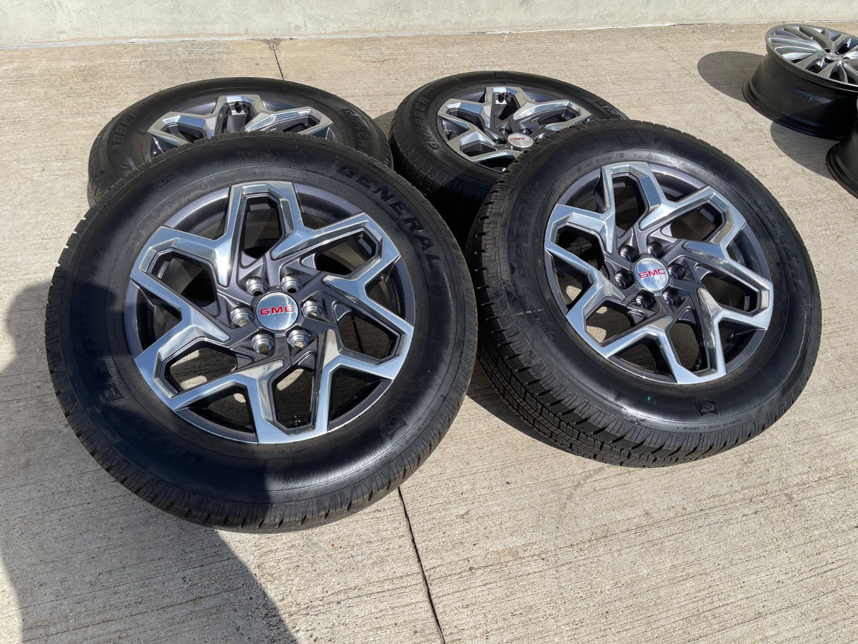 20" GMC Sierra Yukon AT4 Tahoe Silverado 95369 OEM wheels rims DISCOUNTED Texas Truck Tire