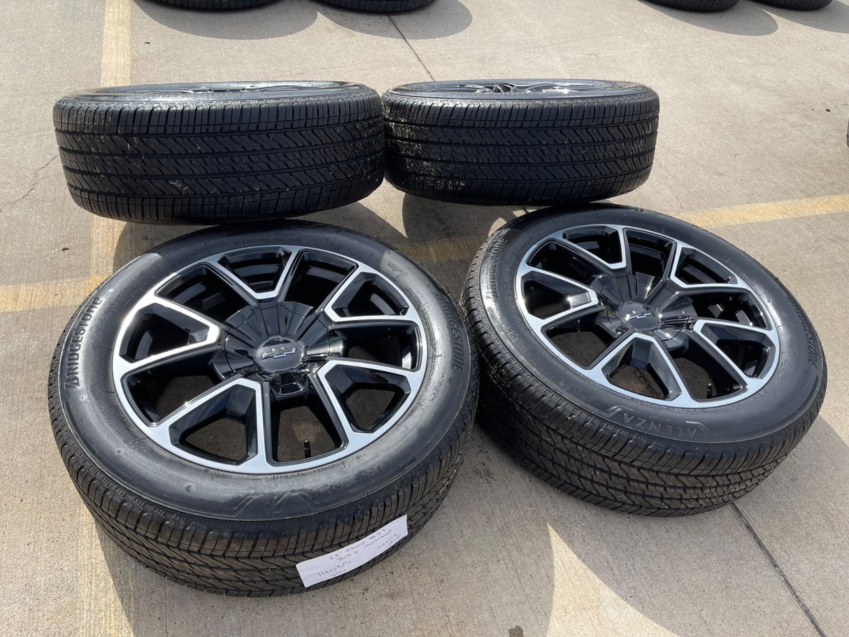 22" Chevy Tahoe Suburban RST OEM 14035 wheels rims Silverado 2025 2026 NEW Texas Truck Tire
