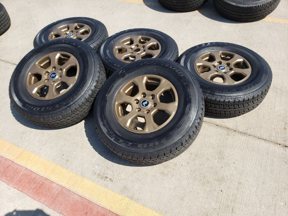 17" Ford Bronco HERITAGE wheels rims BRONZE tires 10384 OEM NEW Texas Truck Tire