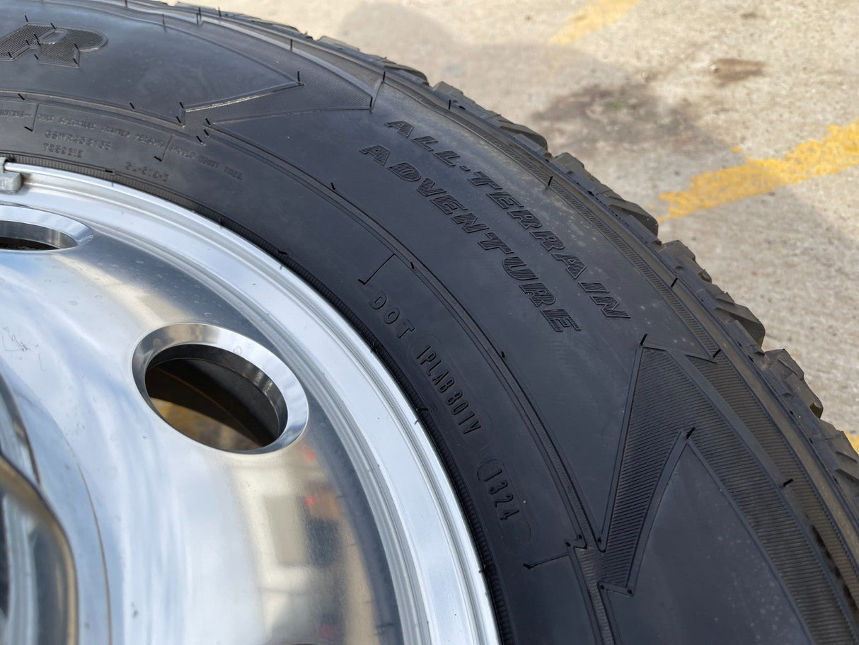 17" Dodge Ram 3500 Dually Laramie 8x200 wheels rims 2701 2702 OEM GOODYEAR Texas Truck Tire