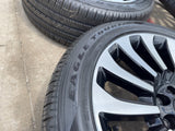 22" Lincoln Navigator OEM rims wheels 10499 95383 Black Label 2024 2025 2026 Texas Truck Tire