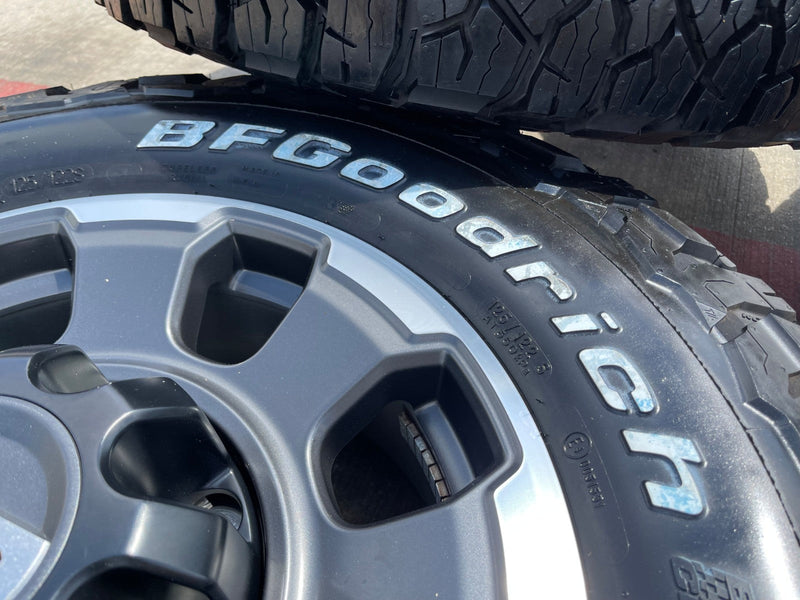 18" Ford F-250 F-350 OEM TREMOR rims wheels 10482 tires BFG KO3 A/T 33" NEW Texas Truck Tire