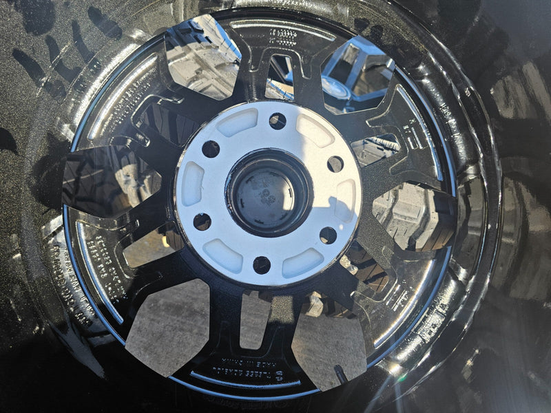 20" 20x9 Black Widow Chevy Silverado OEM GMC Sierra wheels rims 35" KENDA NEW Texas Truck Tire