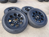 20" Ford F-250 F-350 OEM black Lariat wheels rims 10299 10484 tires NICE SET Texas Truck Tire